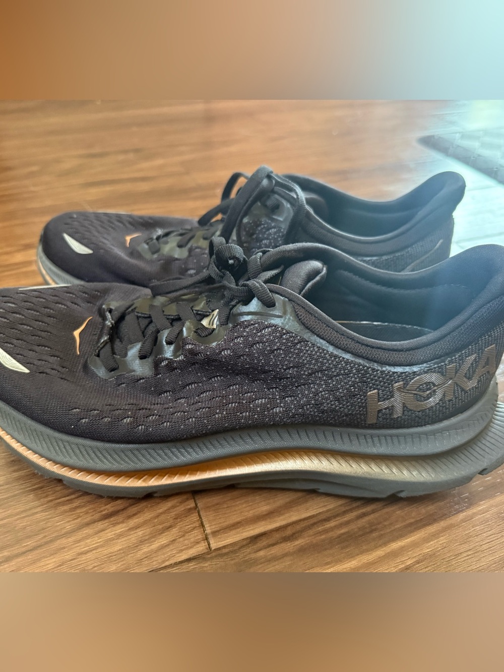 HOKA ONE ONE Kawana Running Shoes Black/Copper Women’s Size 9.5
